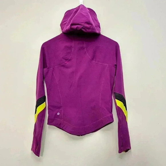 Lululemon Half Moon Full Zip Track Jacket Running Yoga Activewear Purple Women 8 - Picture 10 of 16